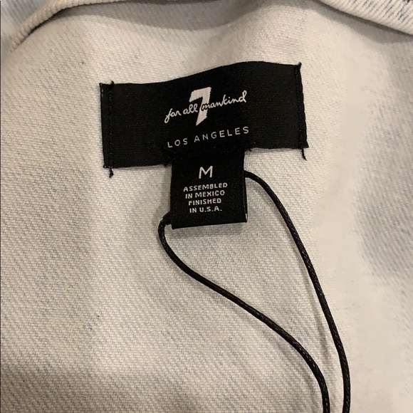 NWT 7 For All Mankind button front dress - Picture 7 of 8